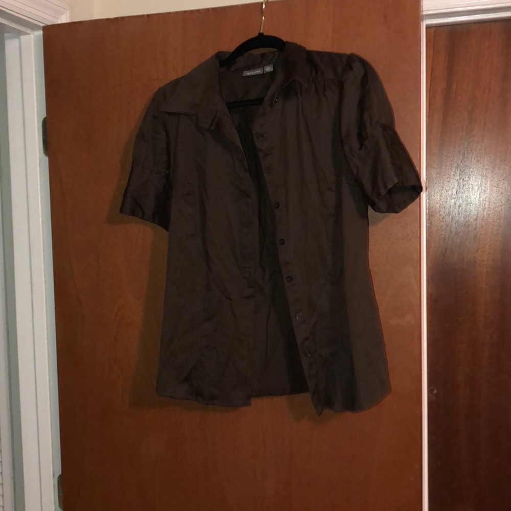 Professional brown button down